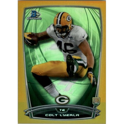 2014 Bowman Chrome Gold Refractors #217 Colt Lyerla