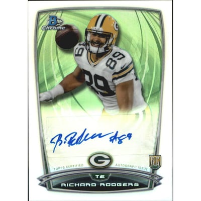 2014 Bowman Chrome Rookie Autographs Refractors #RCRARR Richard Rodgers