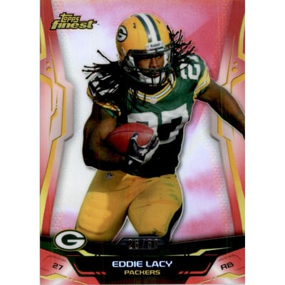 2014 Finest Red Refractors #34 Eddie Lacy