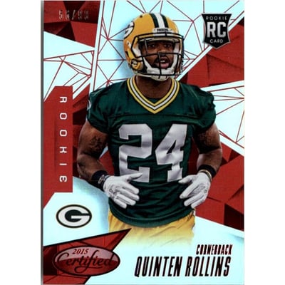 2015 Certified Mirror Red #180 Quinten Rollins
