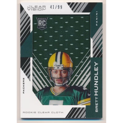 2015 Panini Clear Vision Rookie Clear Cloth Jerseys #RCCBH Brett Hundley