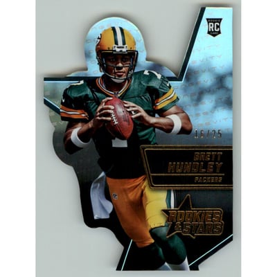 2015 Rookies and Stars Longevity Die Cut Rookies Gold #17 Brett Hundley