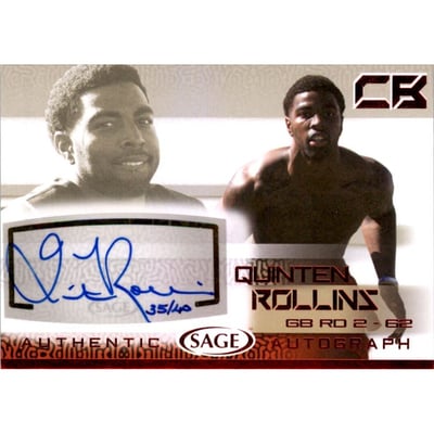 2015 SAGE Autographs #42 Quinten Rollins