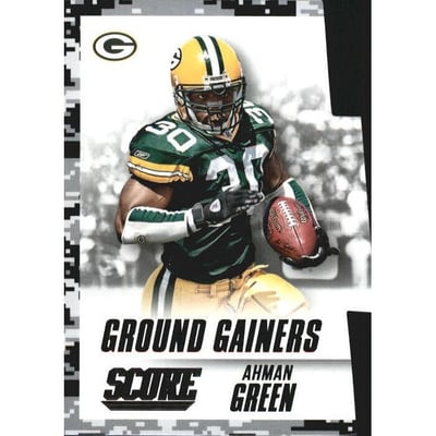 2015 Score Ground Gainers Black Camo #16 Ahman Green