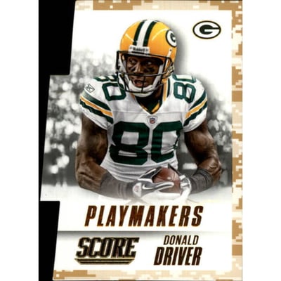 2015 Score Playmakers Desert Camo #16 Donald Driver