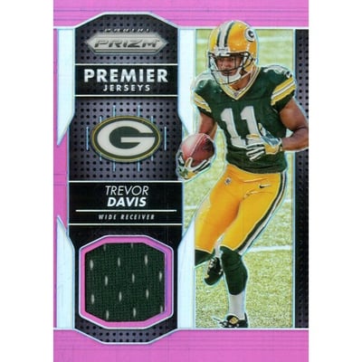 2016 Panini Prizm Prizm Premier Jerseys Pink #37 Trevor Davis
