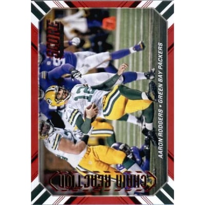 2016 Score Chain Reaction Red #2 Aaron Rodgers