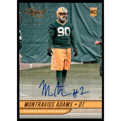 2017 Certified Cuts Rookie Scripts #186 Montravius Adams