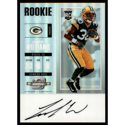 2017 Panini Contenders Optic #121 Jamaal Williams AU RC