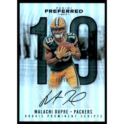 2017 Panini Preferred Blue #285 Malachi Dupre PROM AU/99 EXCH