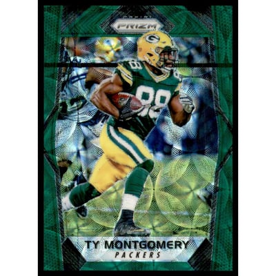 2017 Panini Prizm Prizms Green Scope #34 Ty Montgomery