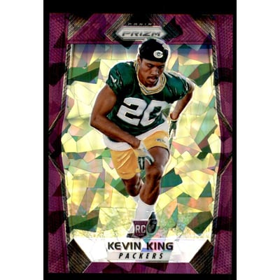 2017 Panini Prizm Prizms Purple Crystals #236 Kevin King