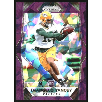 2017 Panini Prizm Prizms Purple Crystals #258 DeAngelo Yancey