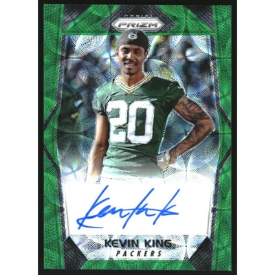 2017 Panini Prizm Rookie Autographs Prizms Green Scope #RAKK Kevin King