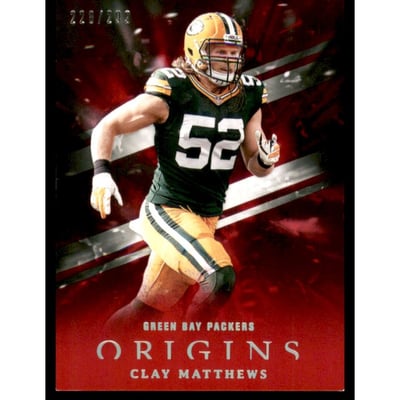 2018 Panini Origins Red #12 Clay Matthews