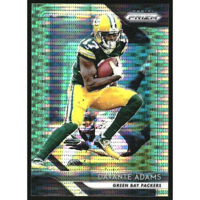 2018 Panini Prizm Prizms Neon Green Pulsar #129 Davante Adams