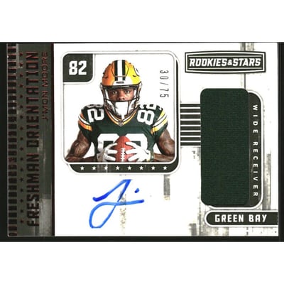 2018 Rookies and Stars Freshman Orientation Jersey Autographs #36 J'Mon Moore/75