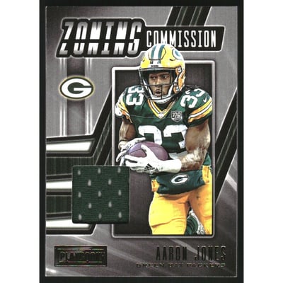 2019 Panini Playbook Zoning Commission Materials #14 Aaron Jones
