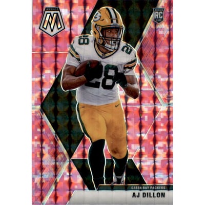 2020 Panini Mosaic Mosaic Camo Pink #226 A.J. Dillon