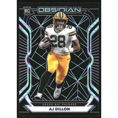 2020 Panini Obsidian Electric Etch Purple #126 A.J. Dillon