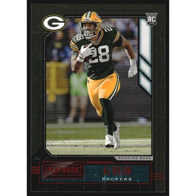2020 Panini Playbook Orange #125 A.J. Dillon