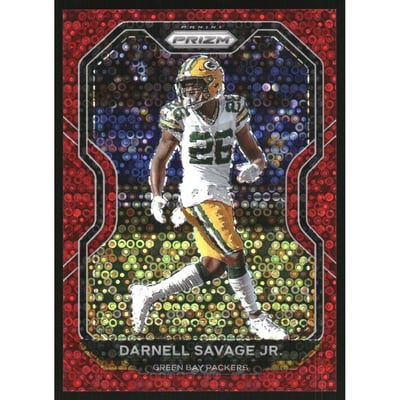 2020 Panini Prizm Prizms No Huddle Red #209 Darnell Savage Jr.