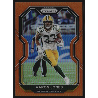 2020 Panini Prizm Prizms Orange #207 Aaron Jones