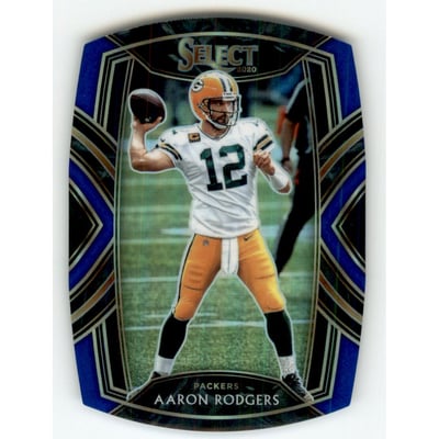 2020 Select Prizm Blue Die Cut #212 Aaron Rodgers