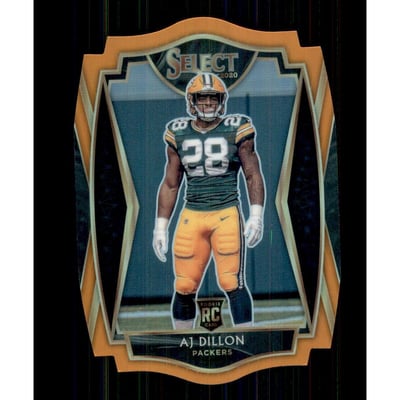 2020 Select Prizm Orange Die Cut #165 A.J. Dillon
