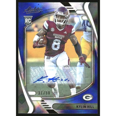 2021 Absolute Signature Rookies Blue Diamonds #167 Kylin Hill/50