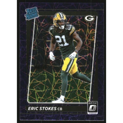 2021 Donruss Optic Purple Velocity #251 Eric Stokes RR