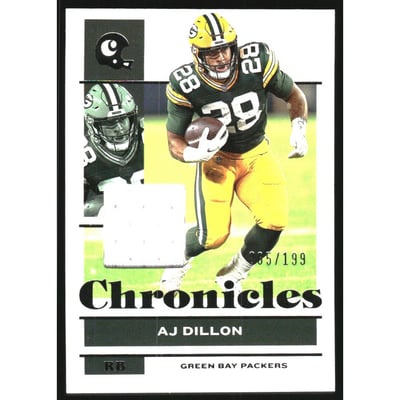 2021 Panini Chronicles Jerseys #39 A.J. Dillon