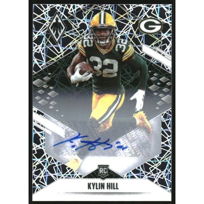 2021 Panini Phoenix Rookie Autographs Lazer #177 Kylin Hill/99