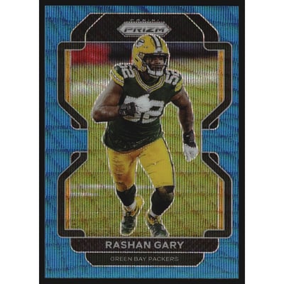2021 Panini Prizm Prizms Blue Wave #141 Rashan Gary