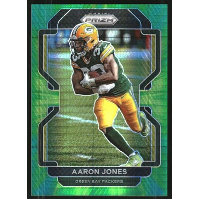 2021 Panini Prizm Prizms Hyper #139 Aaron Jones