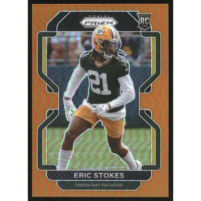 2021 Panini Prizm Prizms Orange #433 Eric Stokes