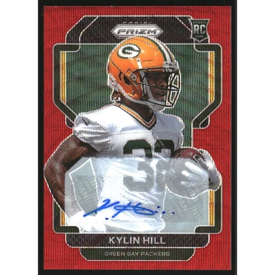 2021 Panini Prizm Rookie Autographs Prizms Red Wave #403 Kylin Hill