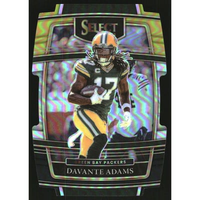 2021 Select Prizm Black and Gold Die Cut #14 Davante Adams
