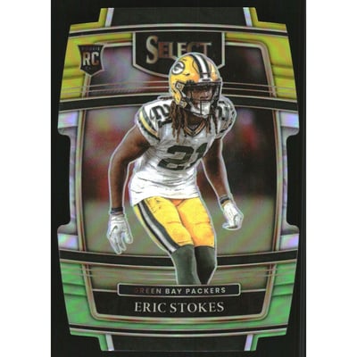 2021 Select Prizm Green and Yellow Die Cut #88 Eric Stokes