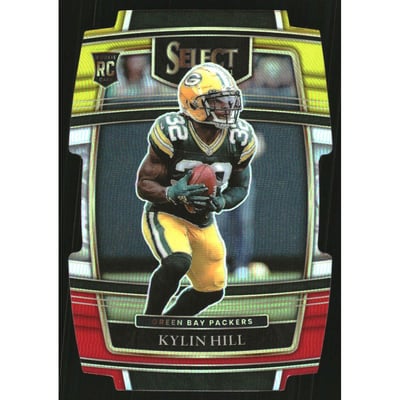 2021 Select Prizm Red and Yellow Die Cut #100 Kylin Hill