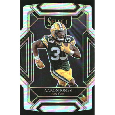2021 Select Prizm Silver Die Cut #214 Aaron Jones