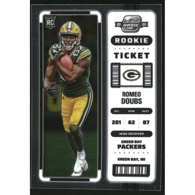 2022 Panini Contenders Optic #89 Romeo Doubs RC