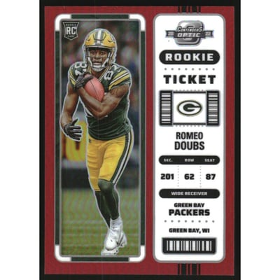 2022 Panini Contenders Optic Red #89 Romeo Doubs