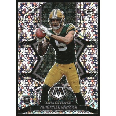 2022 Panini Mosaic Rookie Variations No Huddle #27 Christian Watson