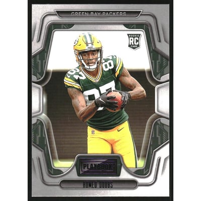 2022 Panini Playbook Purple #135 Romeo Doubs