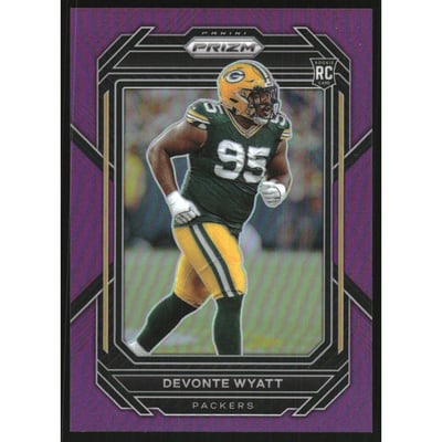 2022 Panini Prizm Prizms Purple #377 Devonte Wyatt