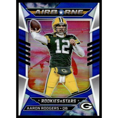 2022 Rookies and Stars Airborne Blue #11 Aaron Rodgers