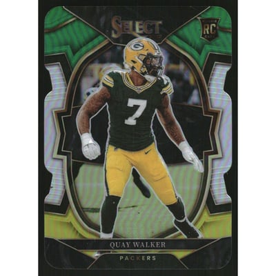2022 Select Prizm Green and Yellow Die Cut #56 Quay Walker