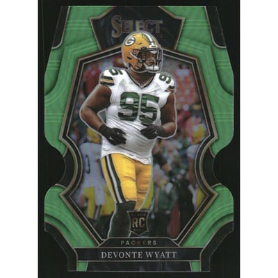 2022 Select Prizm Neon Green Die Cut #137 Devonte Wyatt