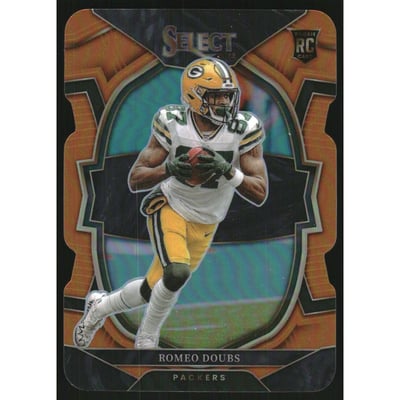2022 Select Prizm Orange Die Cut #54 Romeo Doubs
